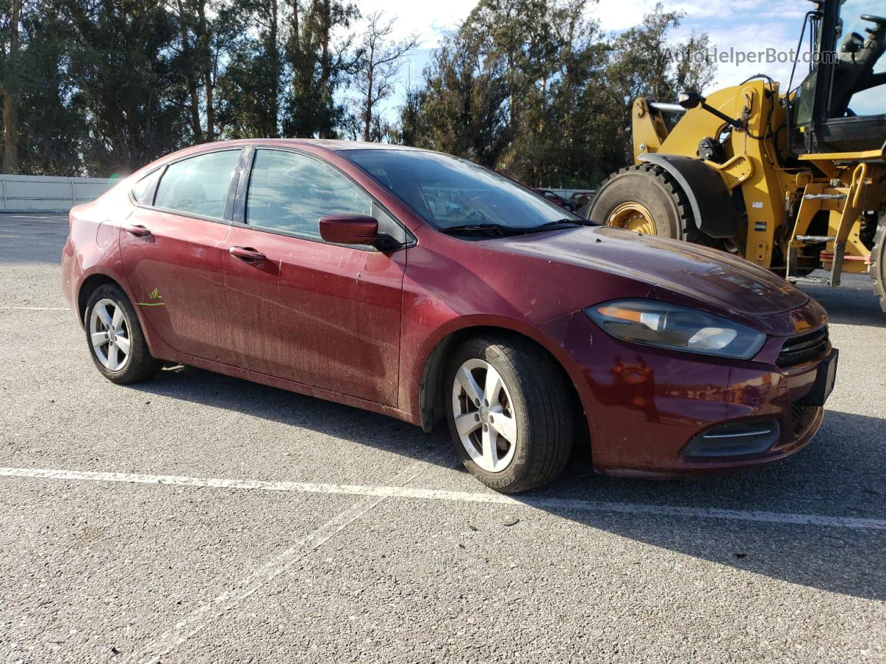 2015 Dodge Dart Sxt Red vin: 1C3CDFBB4FD330121