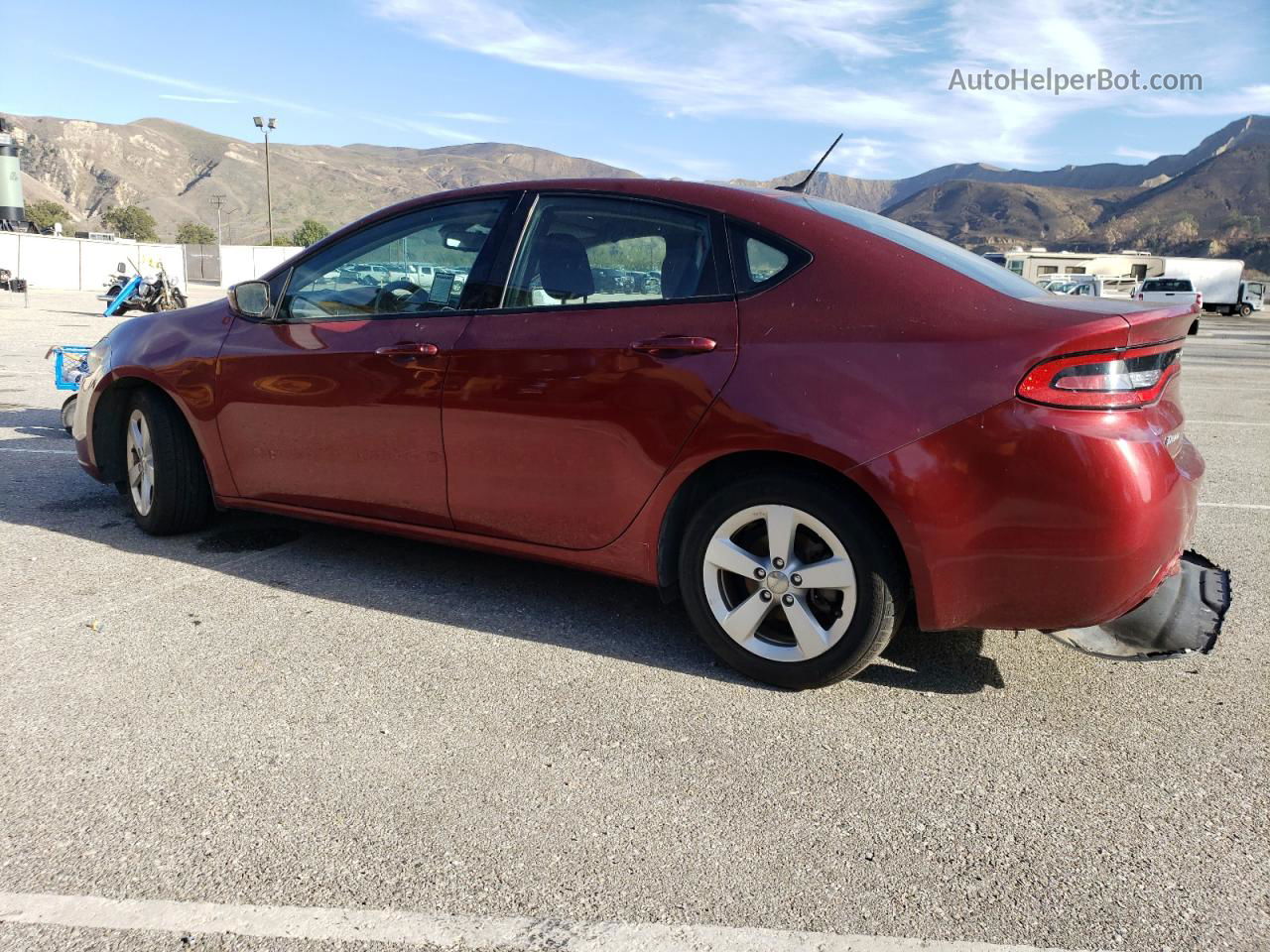 2015 Dodge Dart Sxt Red vin: 1C3CDFBB4FD330121