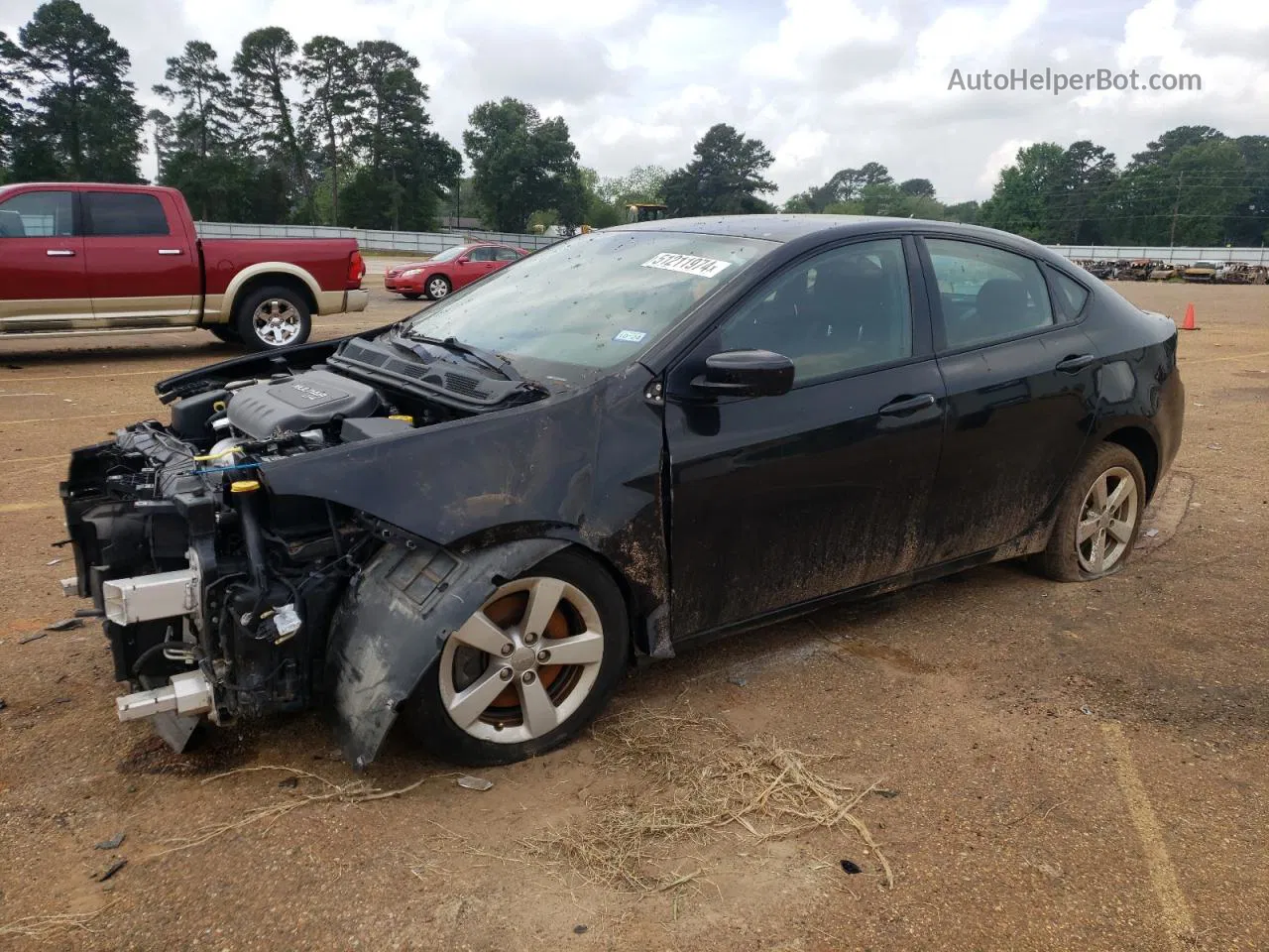 2015 Dodge Dart Sxt Gray vin: 1C3CDFBB4FD330703