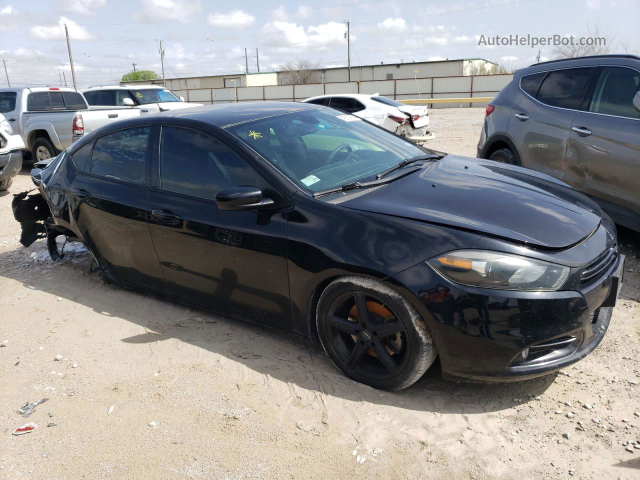 2015 Dodge Dart Sxt Black vin: 1C3CDFBB4FD331415