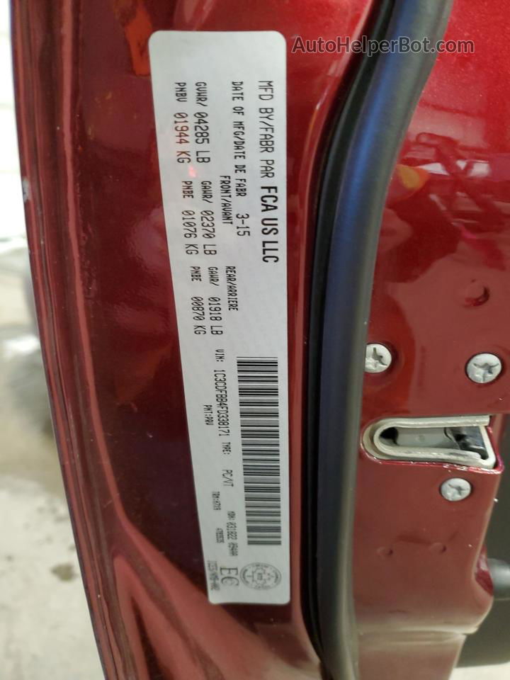 2015 Dodge Dart Sxt Red vin: 1C3CDFBB4FD338171