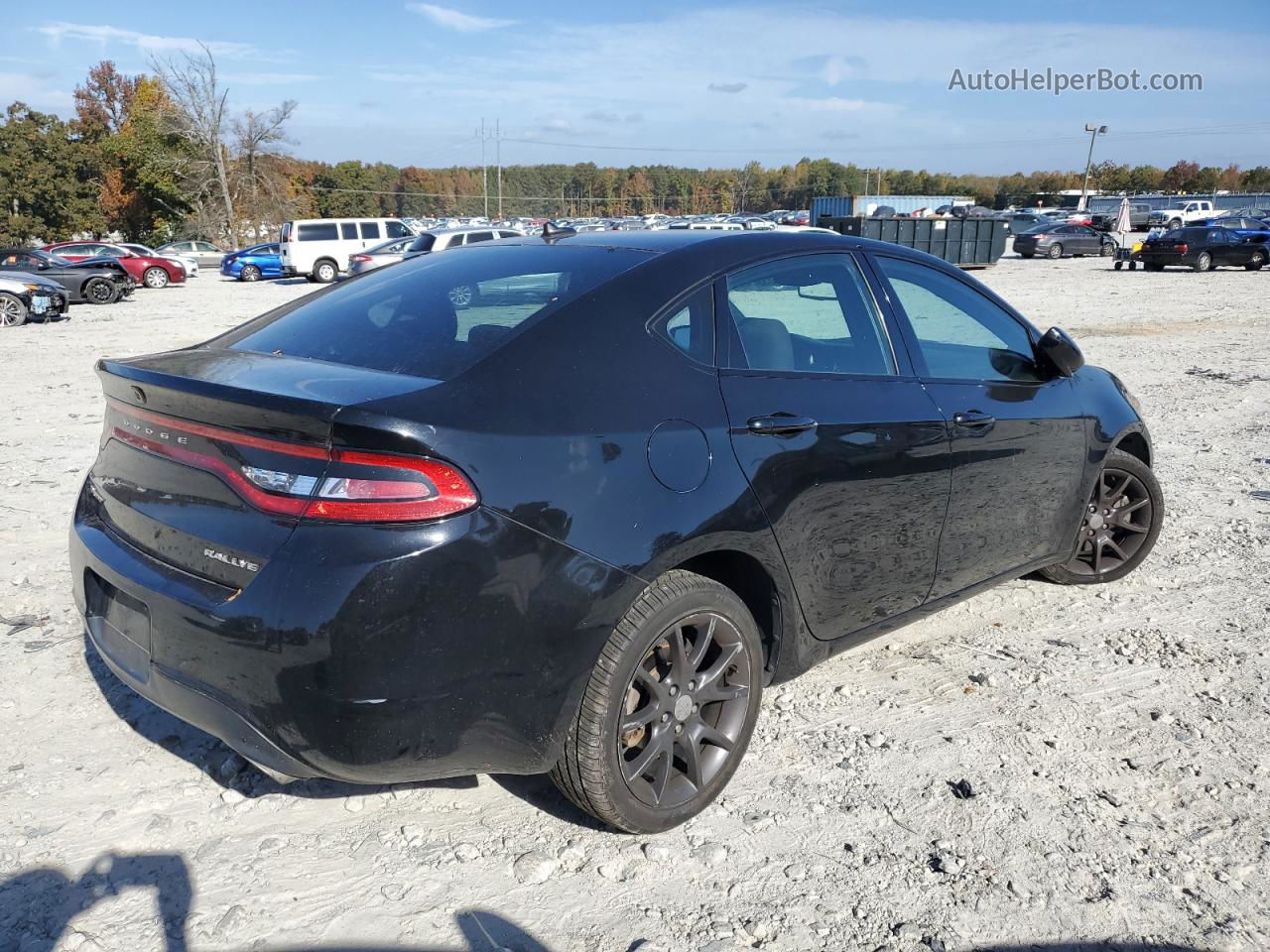 2015 Dodge Dart Sxt Black vin: 1C3CDFBB4FD378475