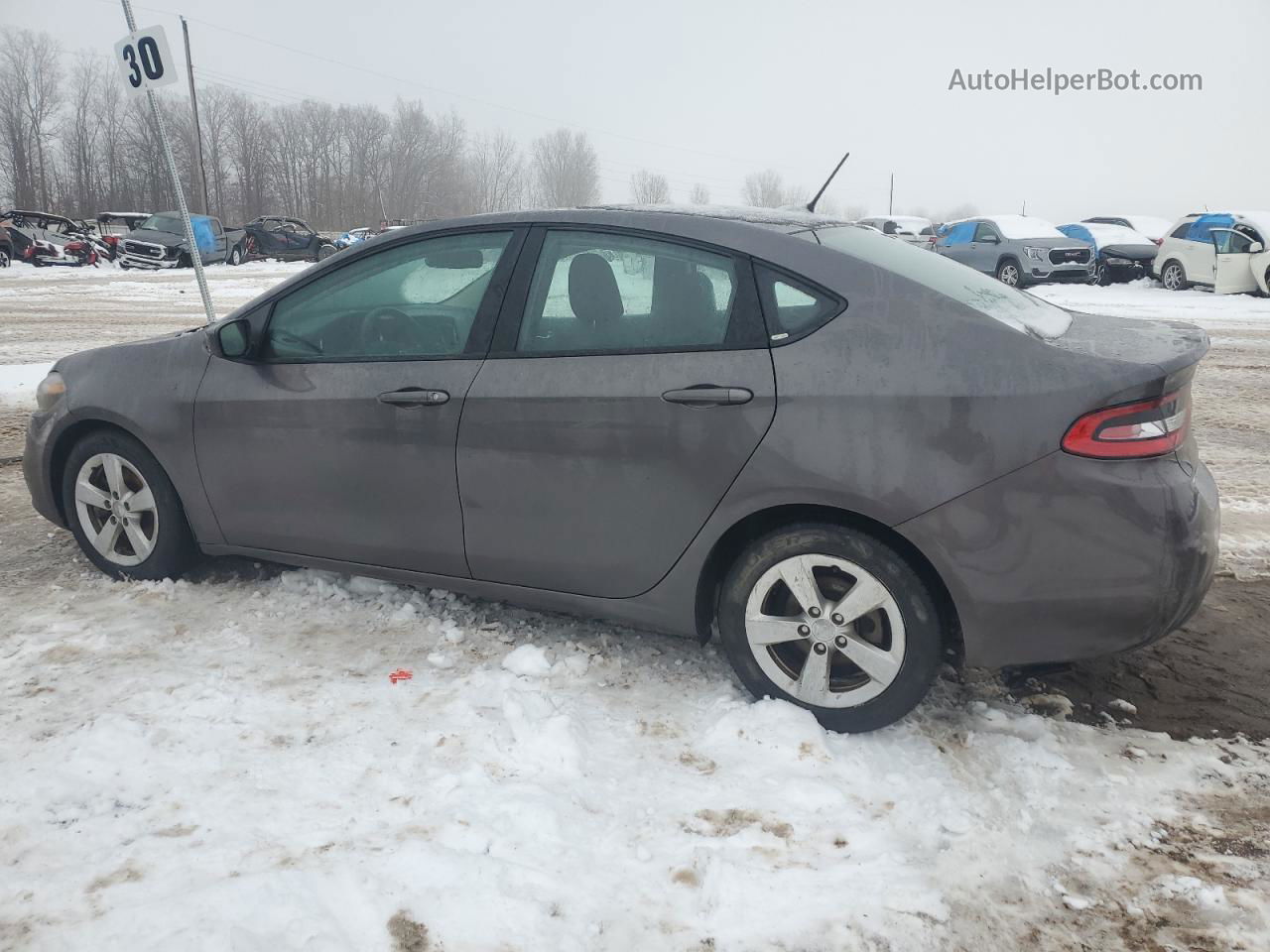 2015 Dodge Dart Sxt Gray vin: 1C3CDFBB4FD390173