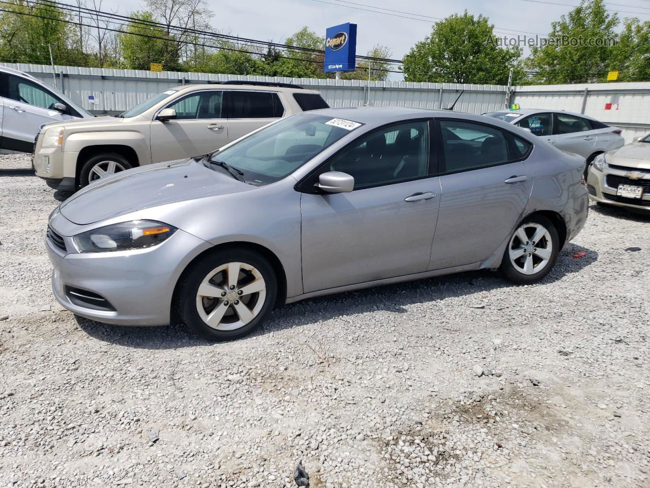 2015 Dodge Dart Sxt Silver vin: 1C3CDFBB4FD420885