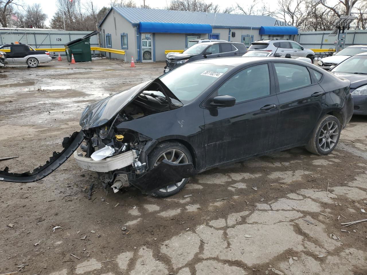 2015 Dodge Dart Sxt Black vin: 1C3CDFBB5FD128064