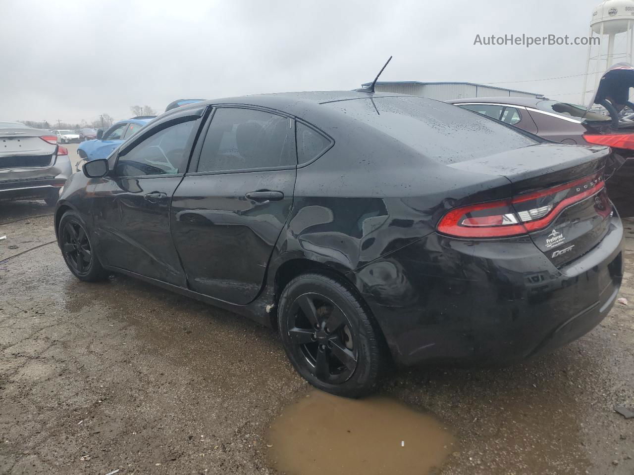 2015 Dodge Dart Sxt Черный vin: 1C3CDFBB5FD128601