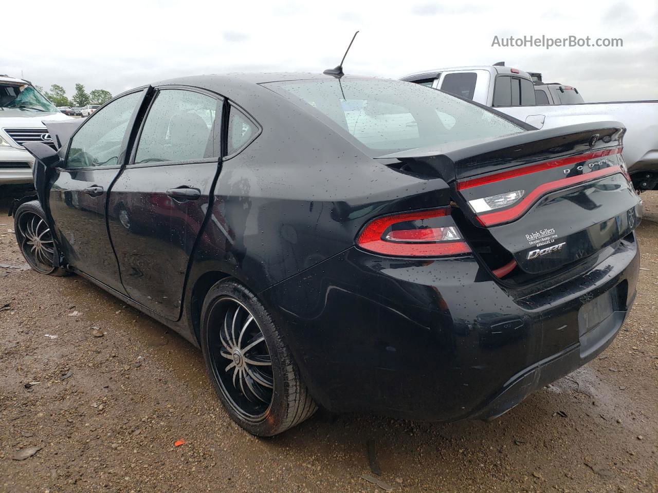 2015 Dodge Dart Sxt Black vin: 1C3CDFBB5FD152980