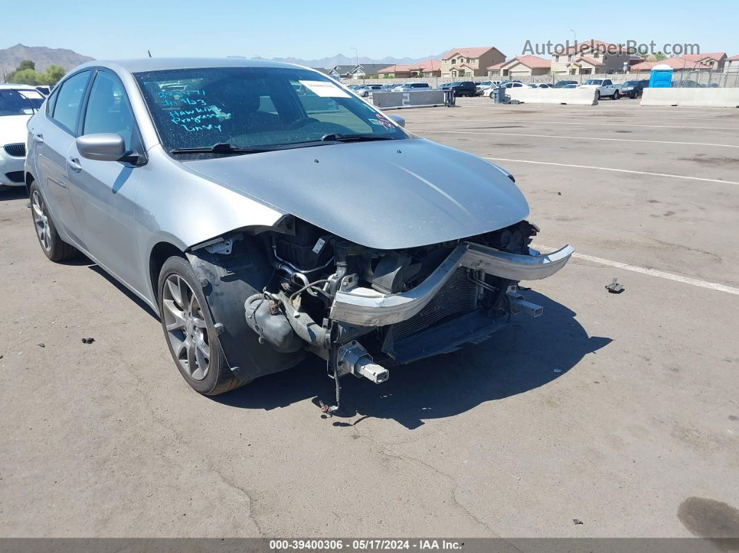 2015 Dodge Dart Sxt Silver vin: 1C3CDFBB5FD165907