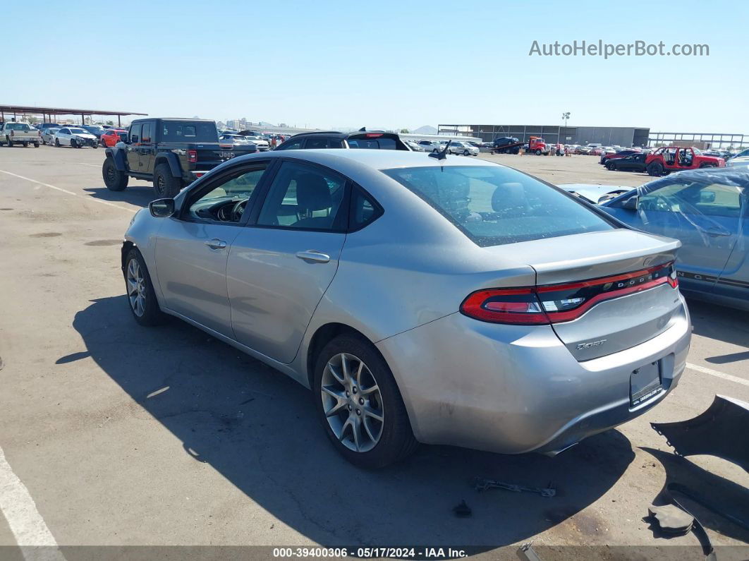 2015 Dodge Dart Sxt Silver vin: 1C3CDFBB5FD165907