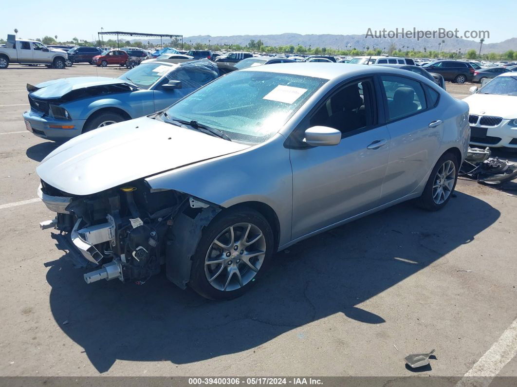 2015 Dodge Dart Sxt Silver vin: 1C3CDFBB5FD165907