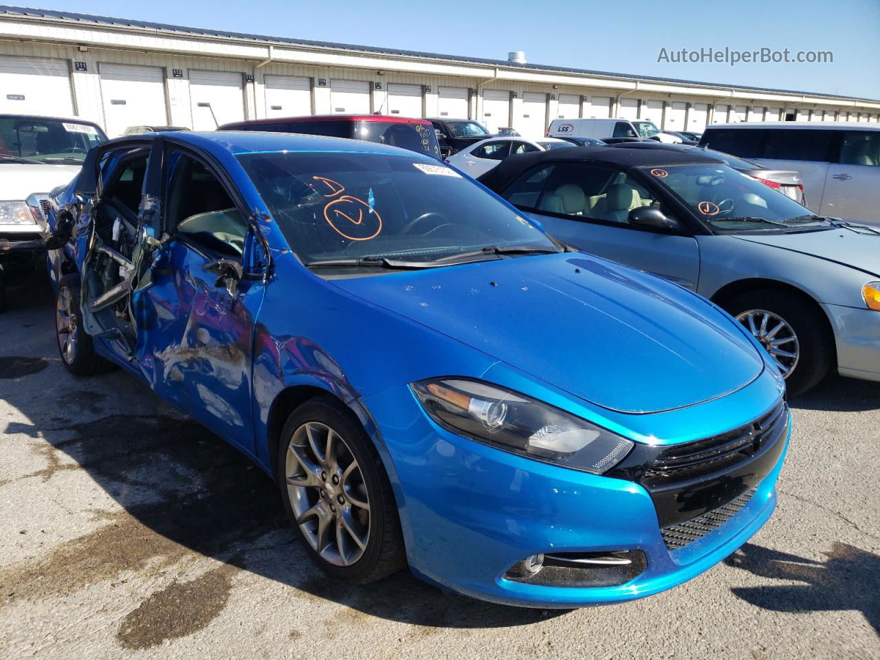 2015 Dodge Dart Sxt Blue vin: 1C3CDFBB5FD213079