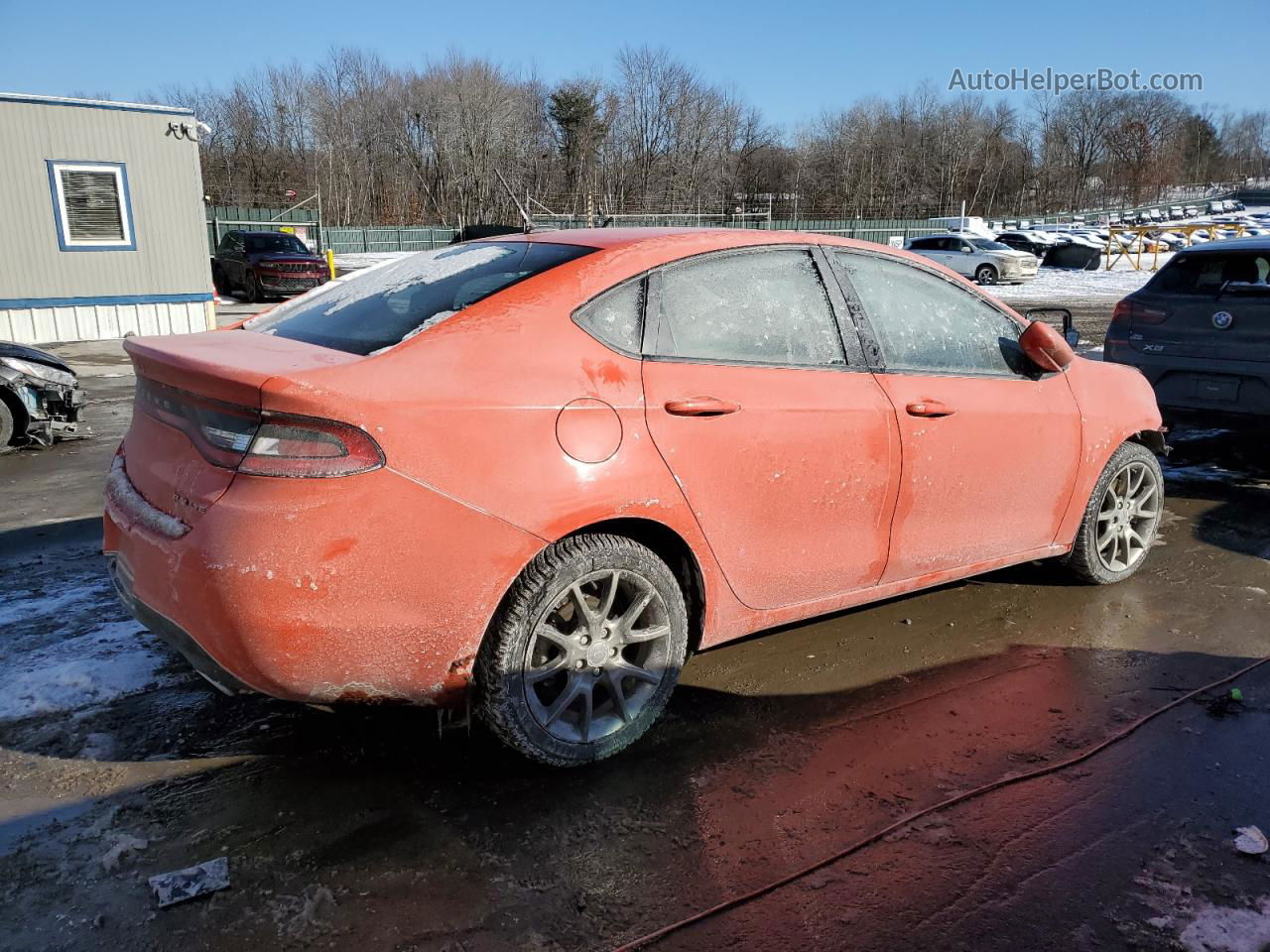 2015 Dodge Dart Sxt Orange vin: 1C3CDFBB5FD225104