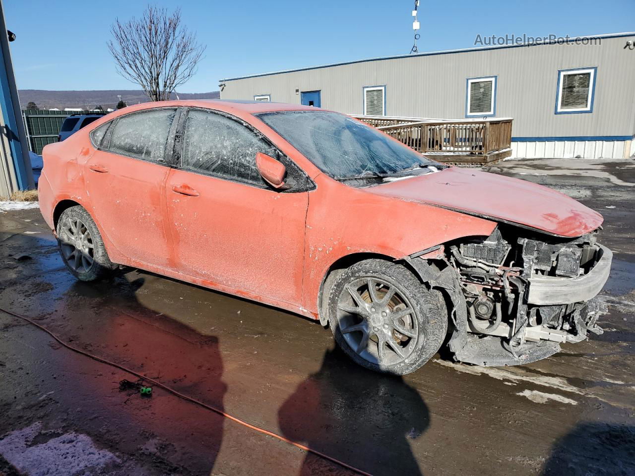 2015 Dodge Dart Sxt Orange vin: 1C3CDFBB5FD225104