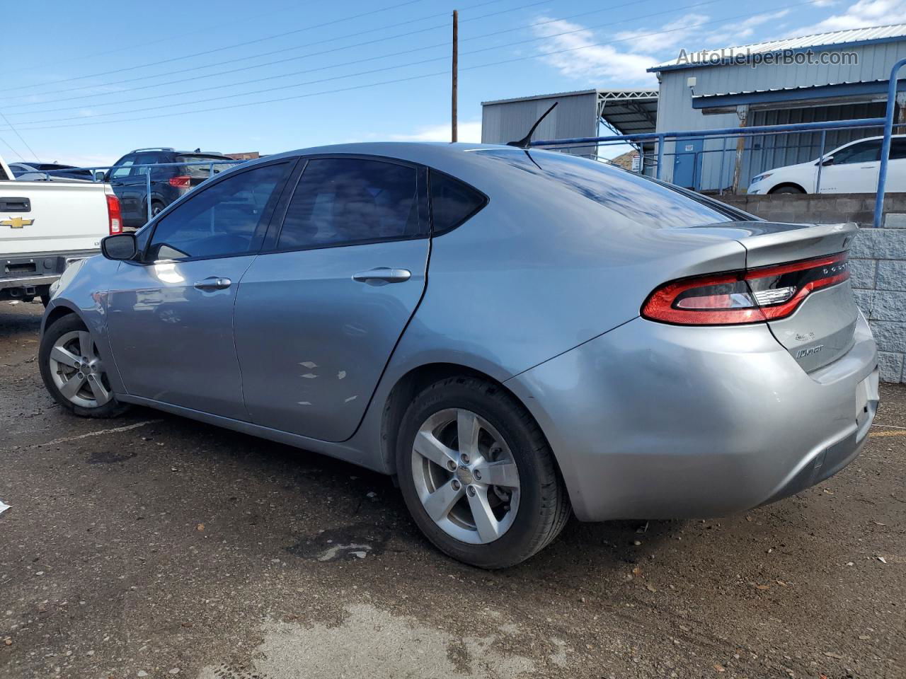 2015 Dodge Dart Sxt Silver vin: 1C3CDFBB5FD306667