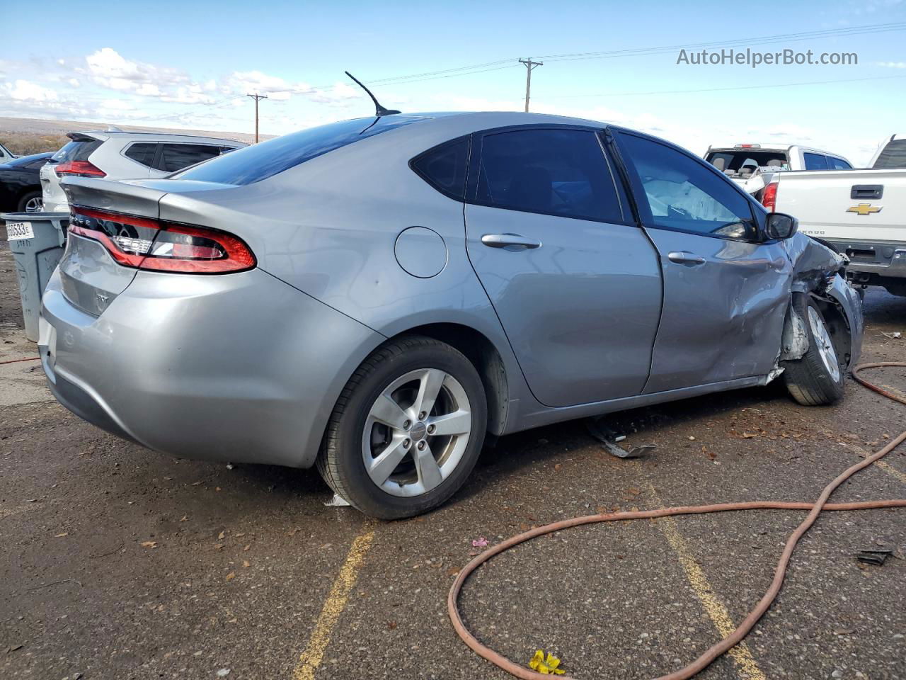 2015 Dodge Dart Sxt Silver vin: 1C3CDFBB5FD306667