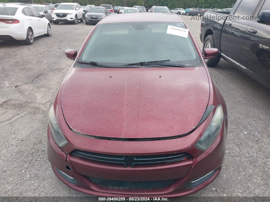 2015 Dodge Dart Sxt Red vin: 1C3CDFBB5FD307401