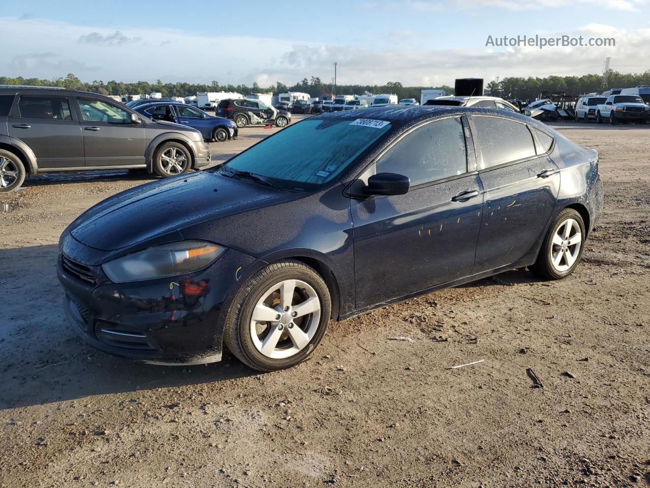 2015 Dodge Dart Sxt Blue vin: 1C3CDFBB5FD319354