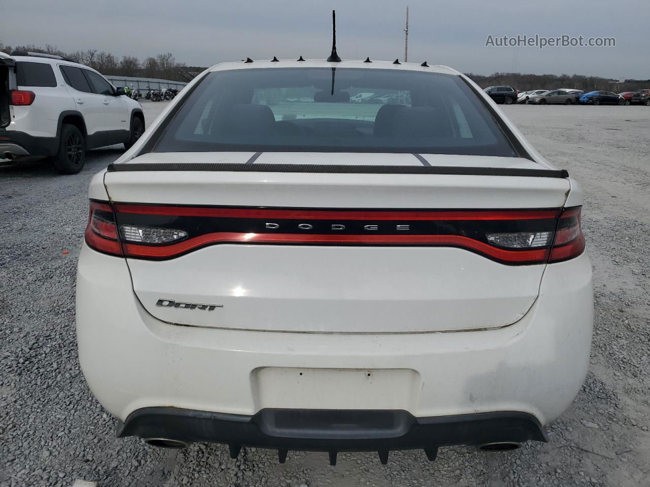 2015 Dodge Dart Sxt White vin: 1C3CDFBB6FD118806