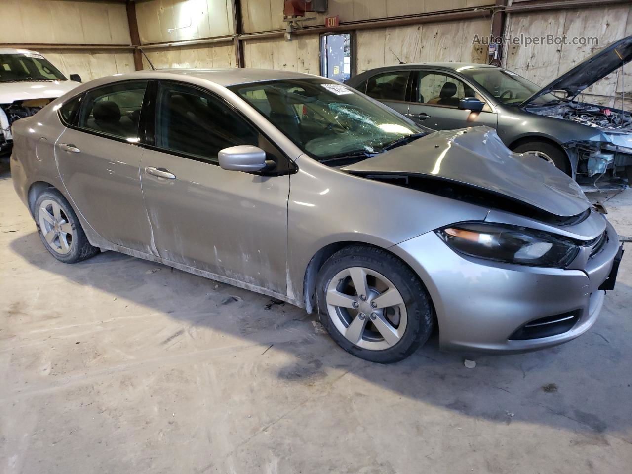 2015 Dodge Dart Sxt Silver vin: 1C3CDFBB6FD122693