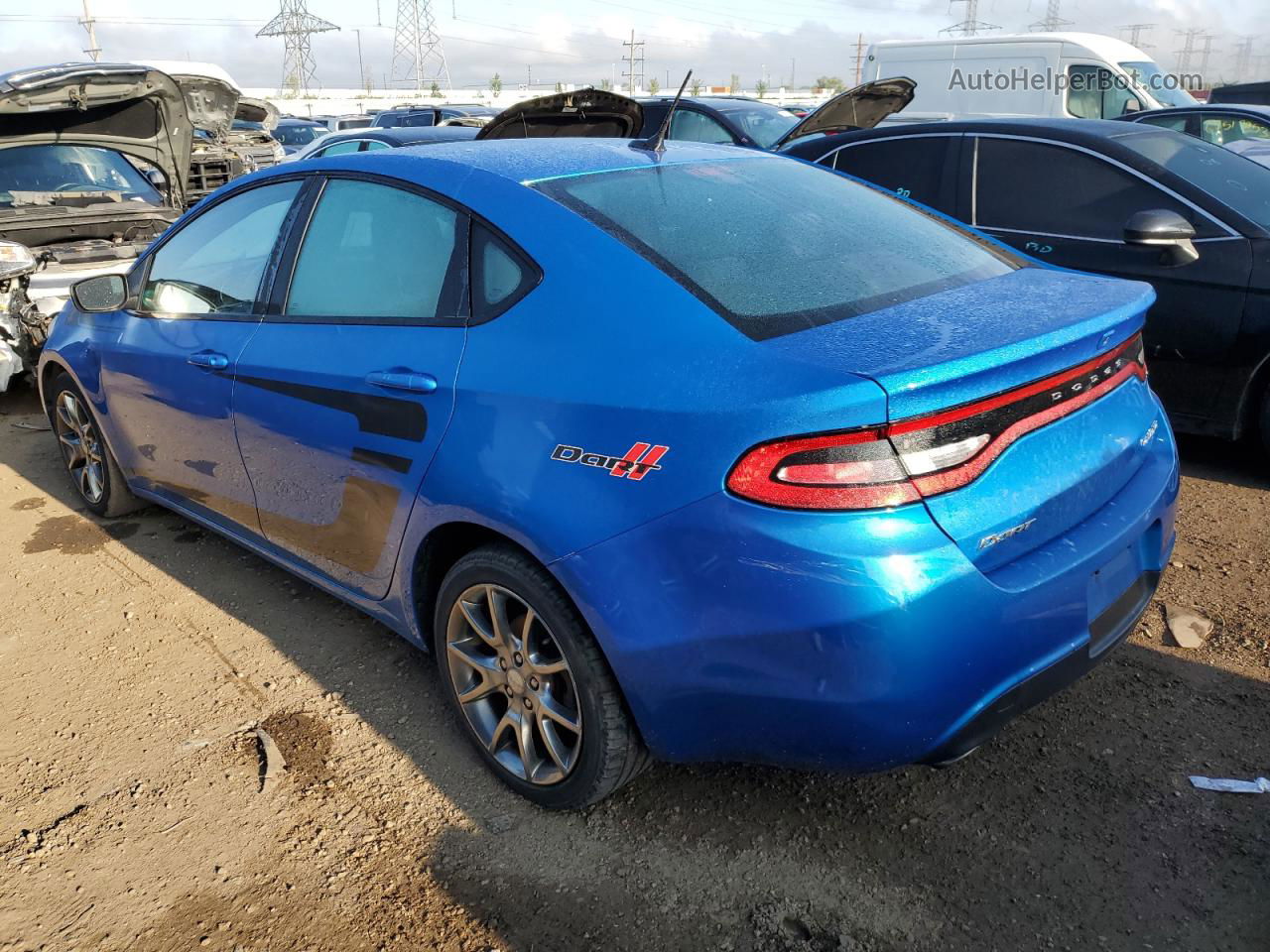 2015 Dodge Dart Sxt Blue vin: 1C3CDFBB6FD166547