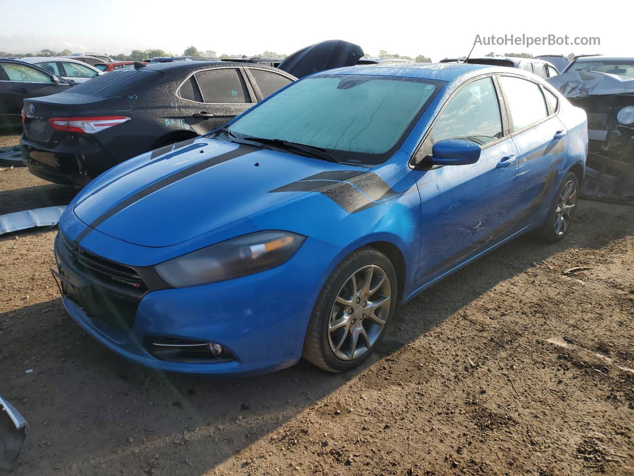 2015 Dodge Dart Sxt Blue vin: 1C3CDFBB6FD166547