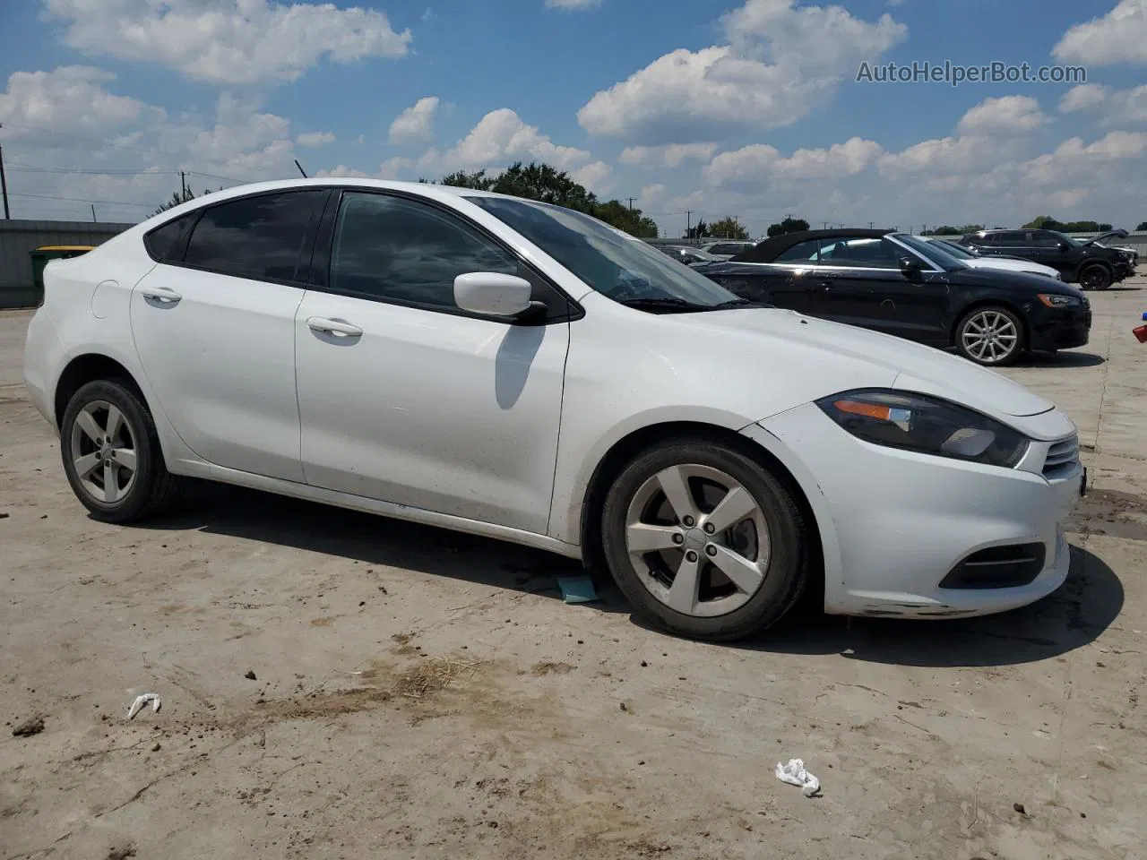 2015 Dodge Dart Sxt White vin: 1C3CDFBB6FD222759