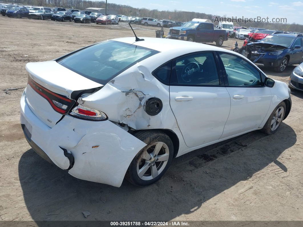 2015 Dodge Dart Sxt White vin: 1C3CDFBB6FD223085