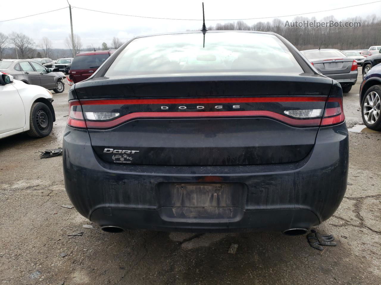 2015 Dodge Dart Sxt Black vin: 1C3CDFBB6FD266549