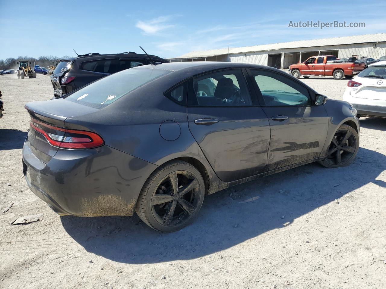 2015 Dodge Dart Sxt Серый vin: 1C3CDFBB6FD315572