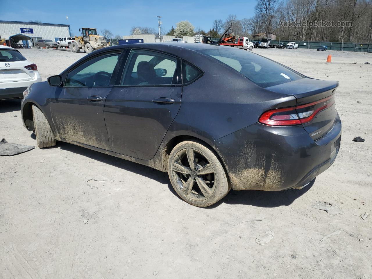 2015 Dodge Dart Sxt Gray vin: 1C3CDFBB6FD315572