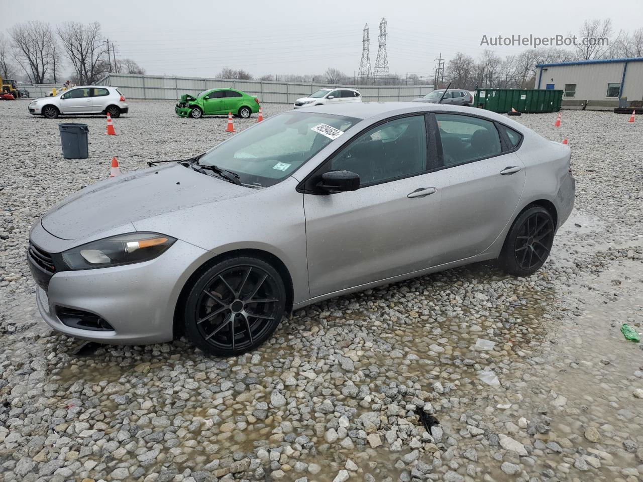 2015 Dodge Dart Sxt Silver vin: 1C3CDFBB6FD390661