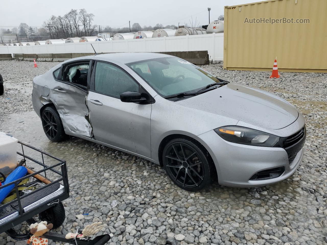 2015 Dodge Dart Sxt Silver vin: 1C3CDFBB6FD390661