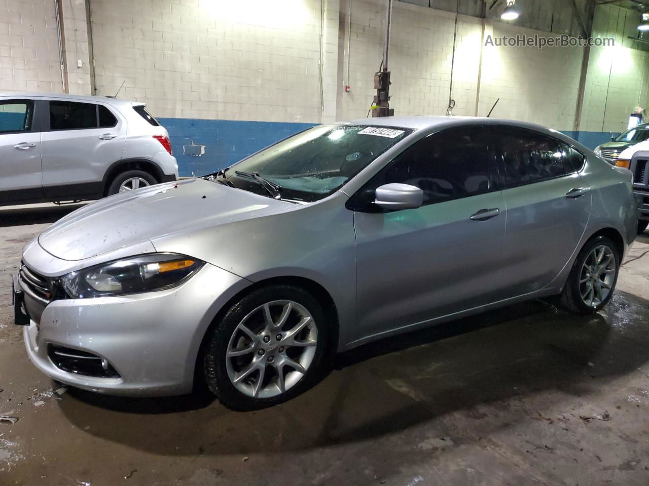 2015 Dodge Dart Sxt Silver vin: 1C3CDFBB7FD119737