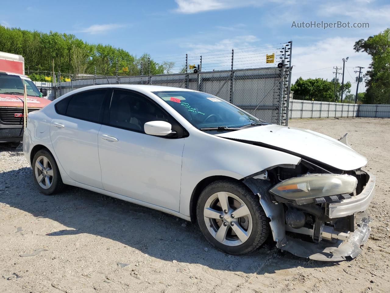 2015 Dodge Dart Sxt Белый vin: 1C3CDFBB7FD159266