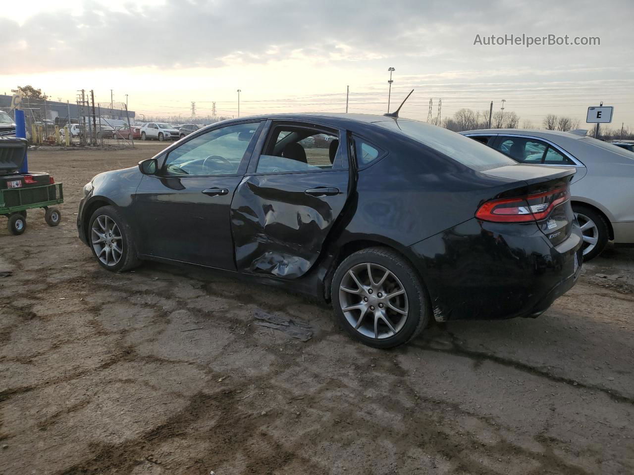 2015 Dodge Dart Sxt Black vin: 1C3CDFBB7FD165651