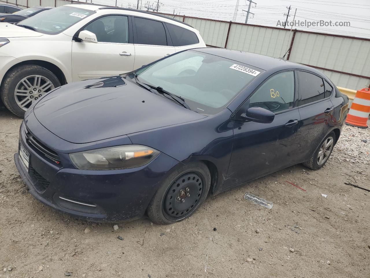 2015 Dodge Dart Sxt Синий vin: 1C3CDFBB7FD172521