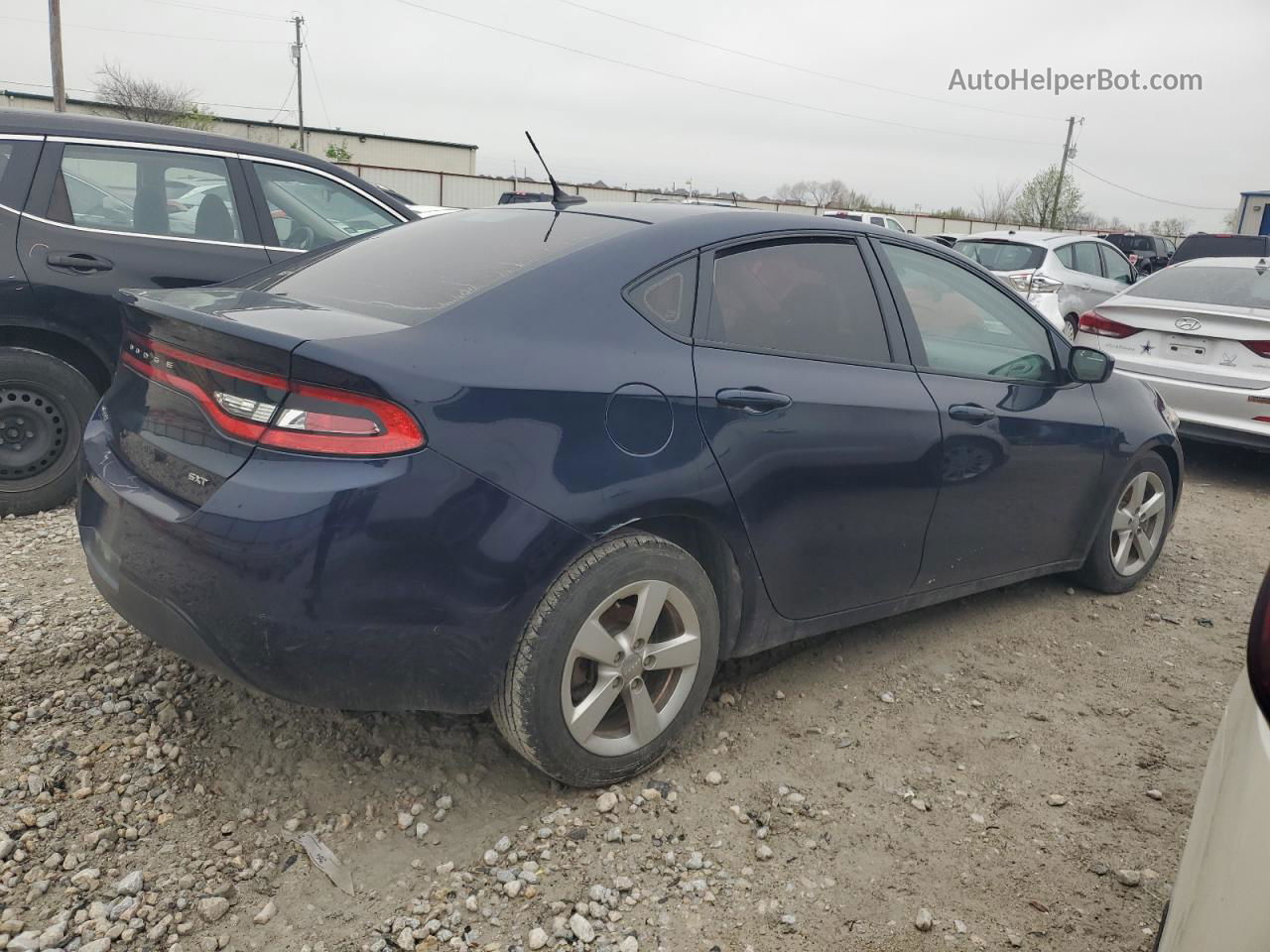 2015 Dodge Dart Sxt Blue vin: 1C3CDFBB7FD172521