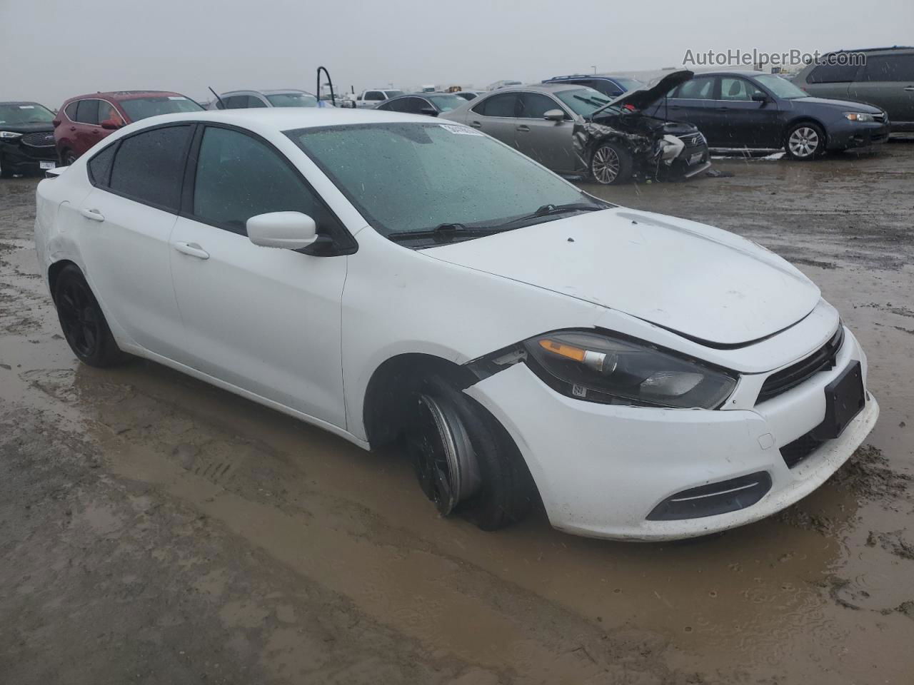 2015 Dodge Dart Sxt Белый vin: 1C3CDFBB7FD212077