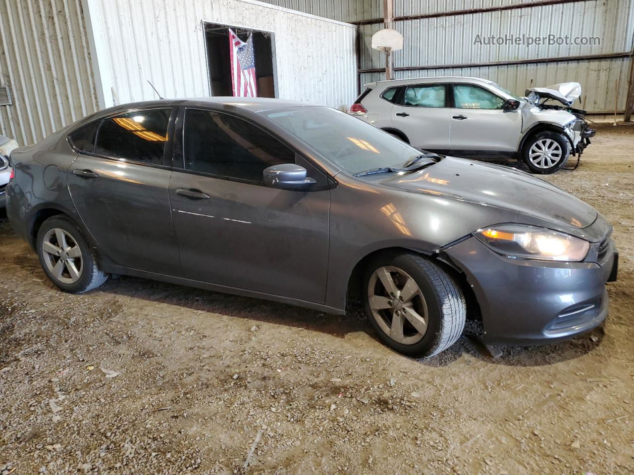 2015 Dodge Dart Sxt Gray vin: 1C3CDFBB7FD276779