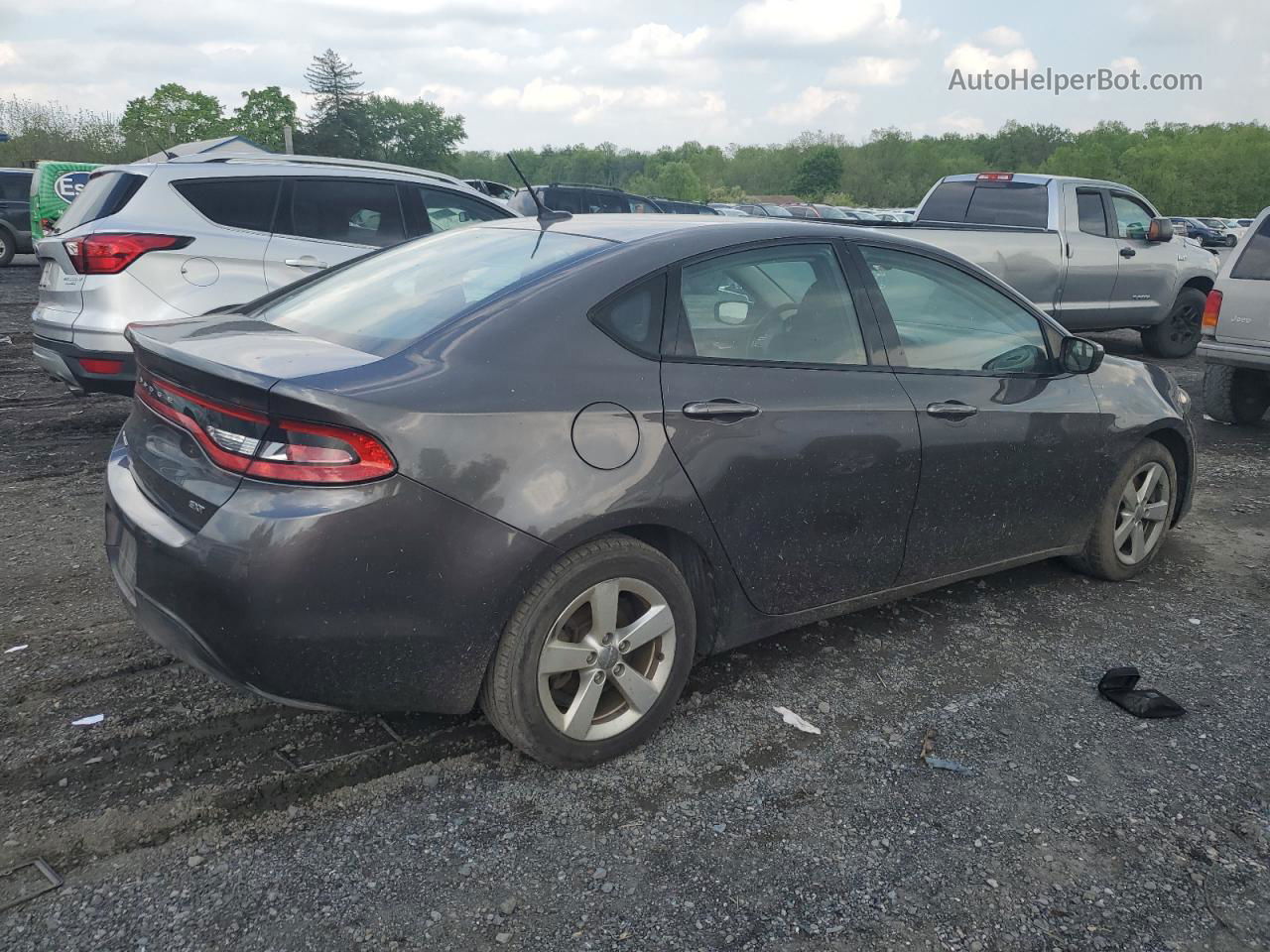 2015 Dodge Dart Sxt Gray vin: 1C3CDFBB7FD309800