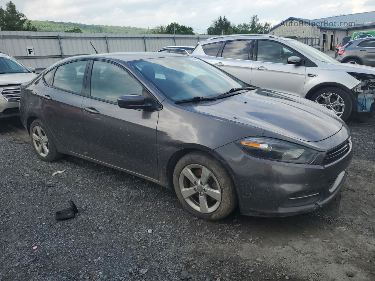 2015 Dodge Dart Sxt Gray vin: 1C3CDFBB7FD309800