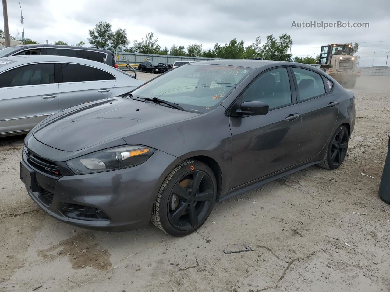 2015 Dodge Dart Sxt Gray vin: 1C3CDFBB7FD346104