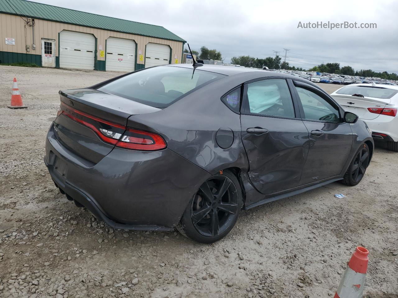 2015 Dodge Dart Sxt Gray vin: 1C3CDFBB7FD346104