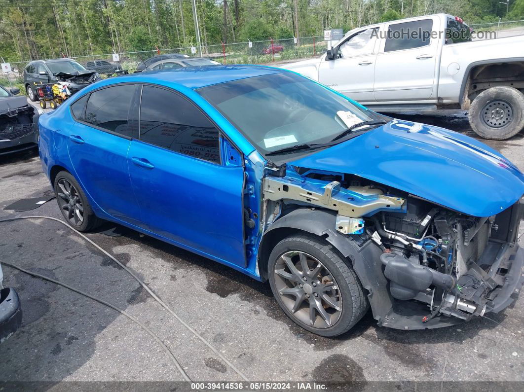 2015 Dodge Dart Sxt Blue vin: 1C3CDFBB7FD346393