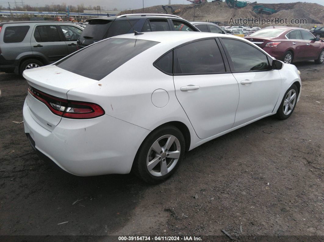 2015 Dodge Dart Sxt White vin: 1C3CDFBB7FD351450