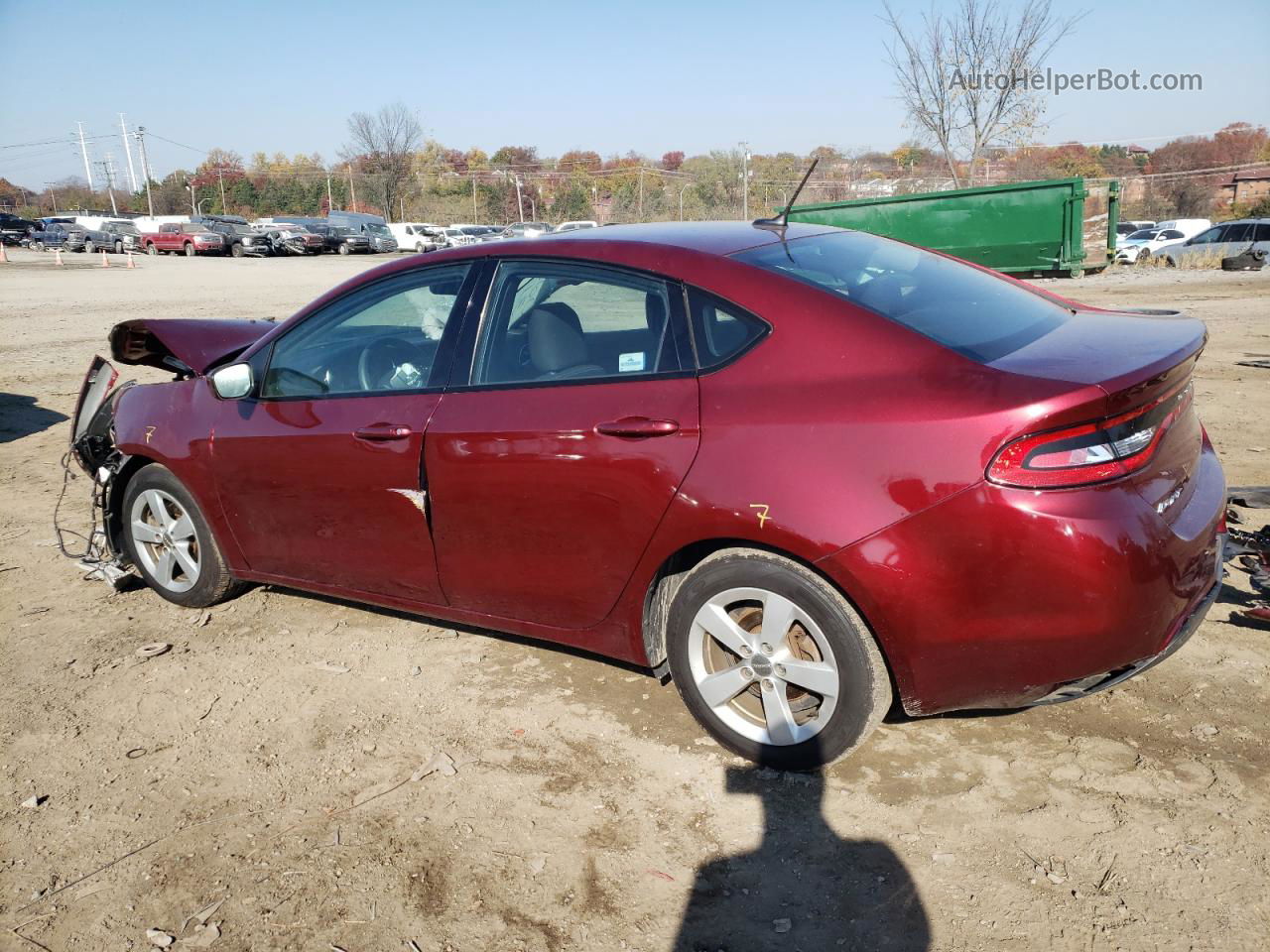 2015 Dodge Dart Sxt Red vin: 1C3CDFBB7FD362416