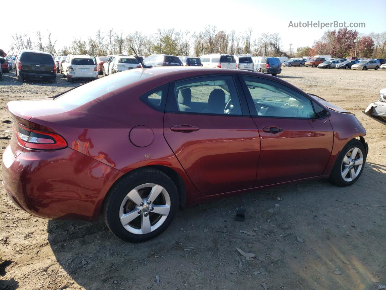 2015 Dodge Dart Sxt Red vin: 1C3CDFBB7FD362416