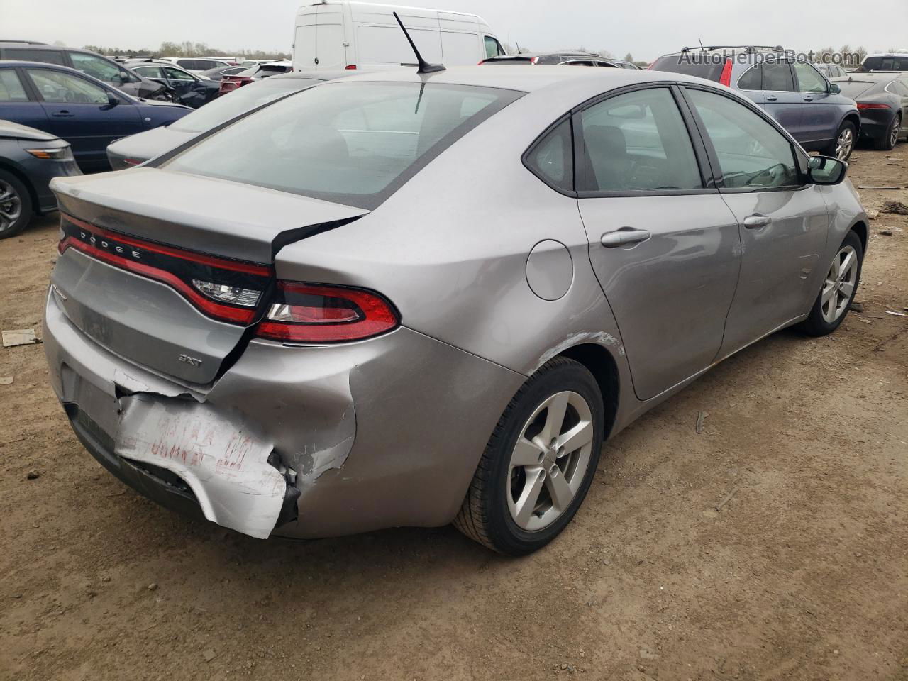 2015 Dodge Dart Sxt Silver vin: 1C3CDFBB7FD390166