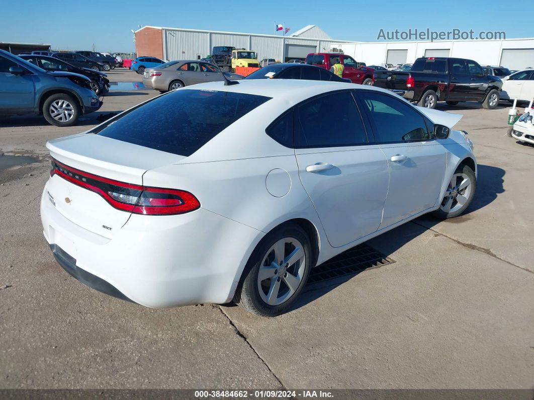 2015 Dodge Dart Sxt White vin: 1C3CDFBB7FD403465