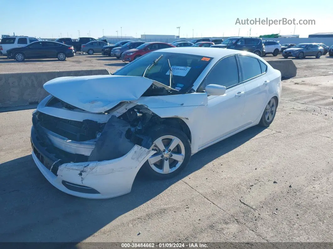 2015 Dodge Dart Sxt White vin: 1C3CDFBB7FD403465